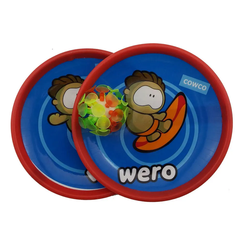 
hot sale professional customized sport plastic outdoor sticky catch ball toys ,suction racket and sticky ball 