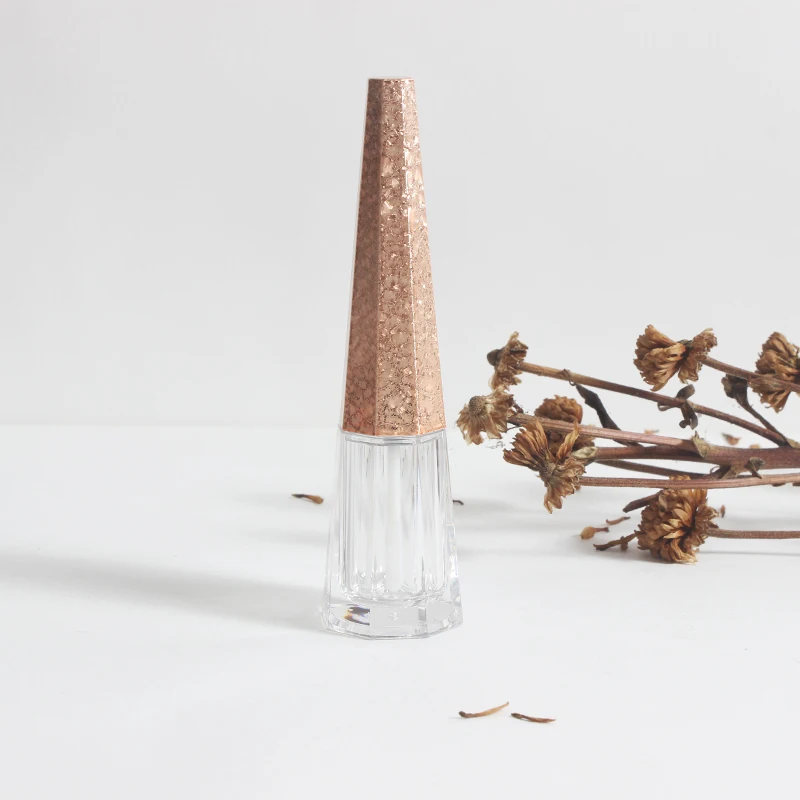 new pattern hot sell 4.5 ml lipstick octagonal cone shape lip gloss tube packaging