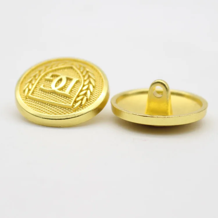 
custom fancy metal gold military uniforms button 