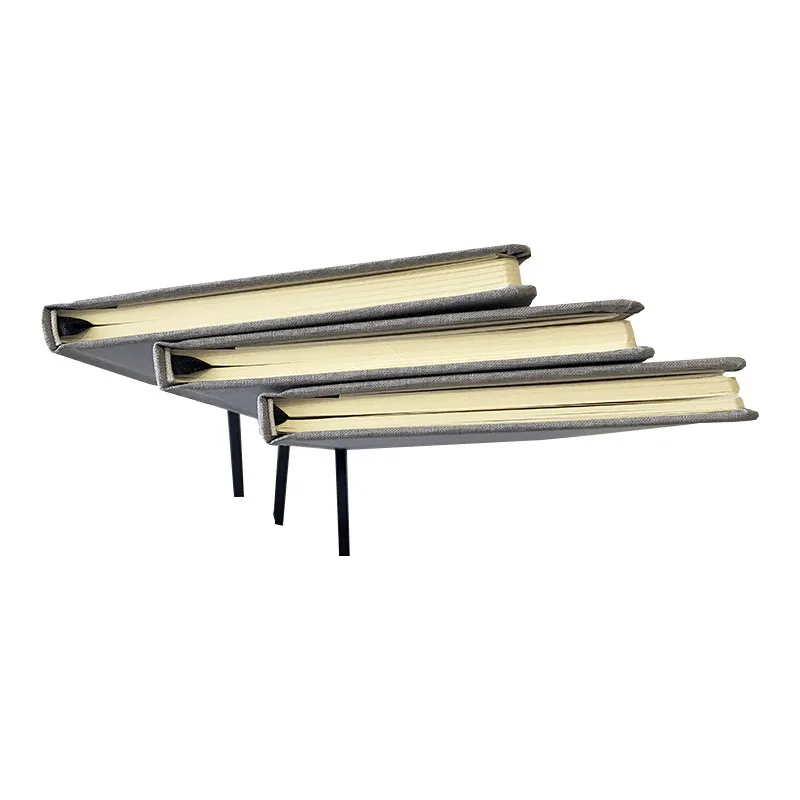 Customized linen cover cream paper journal book printing with pocket