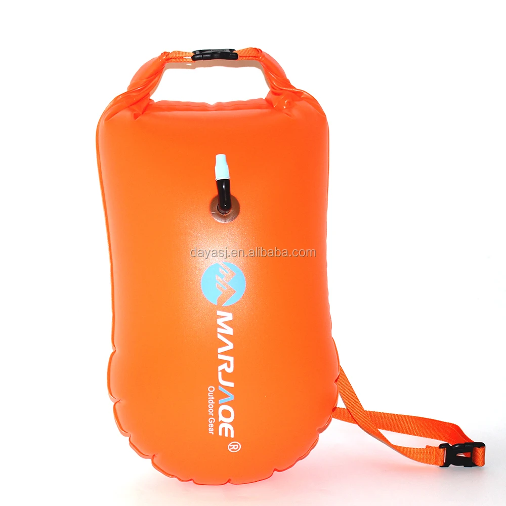 20L PVC Outdoor Waterproof Dry Bag Inflatable Storage Flotation Rafting Kayaking Drift Bag River Life-saving Swimming Buoy