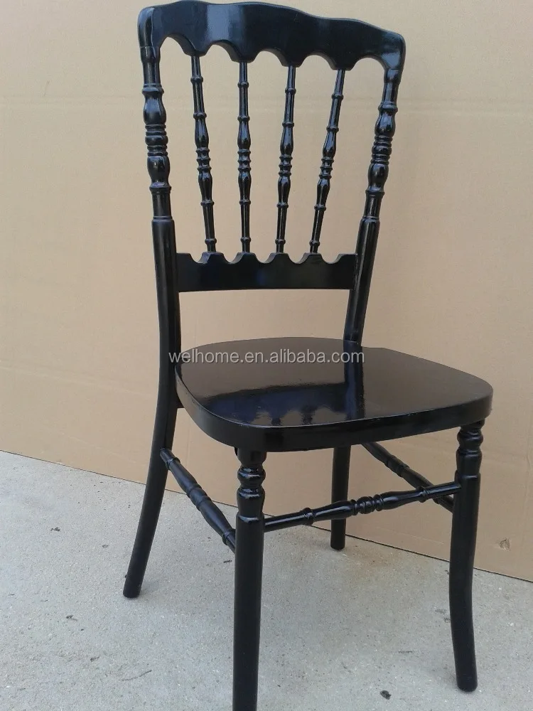 2017 hot sale gold napoleon chairs wood dining chair for weddings, events