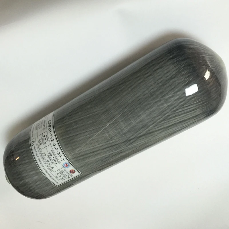 New 9L 30Mpa 4500psi carbon fiber cylinder/high pressure air tank valve and fill station for paintball/PCP rifle