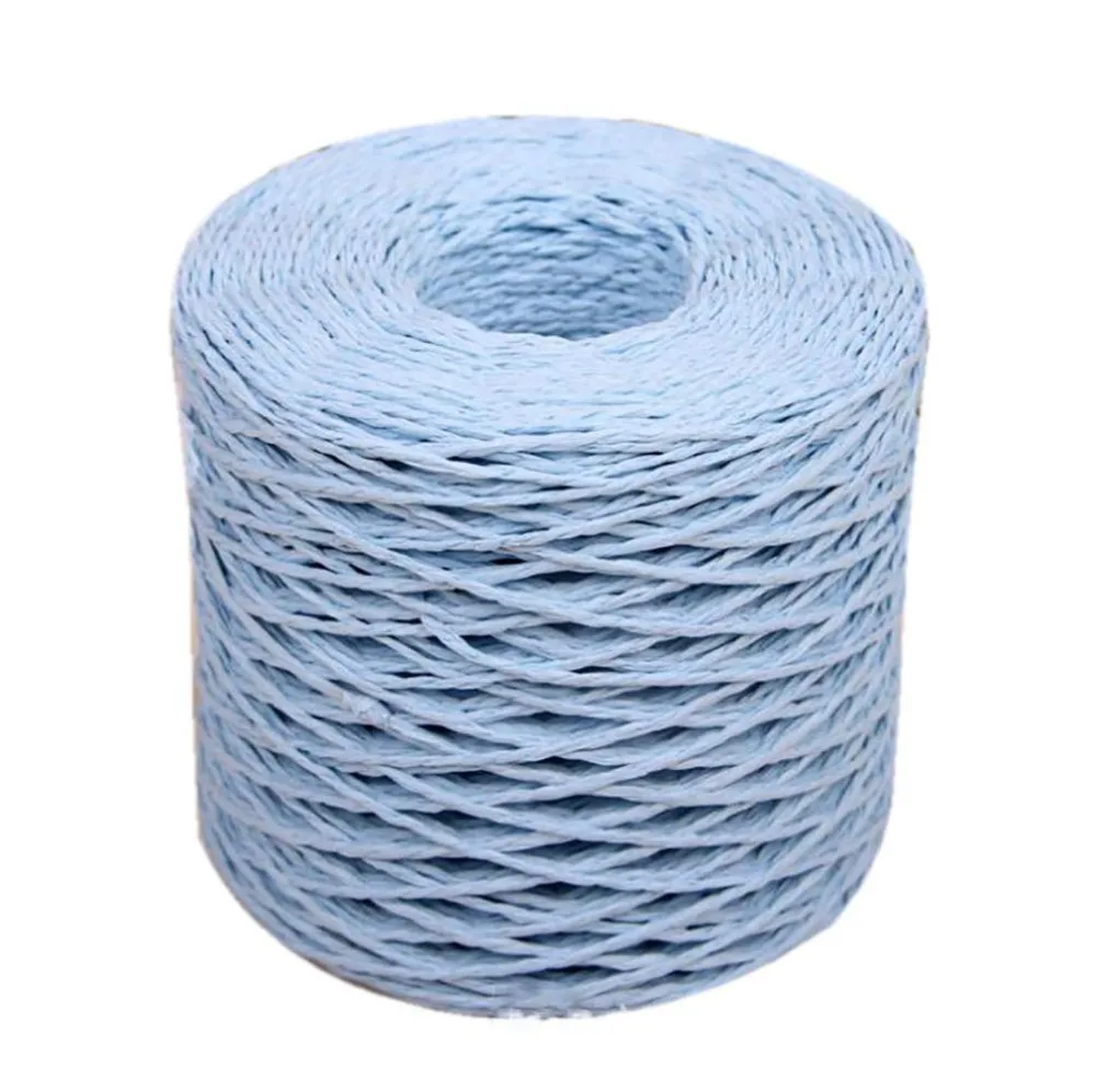 Полоски из рафии, бумажный мешок, витой бумажный шнур для рукоделия, веревка небесно-голубого цвета для рукоделия, бумажный пакет, ручка, шнур 2 мм, 200 см