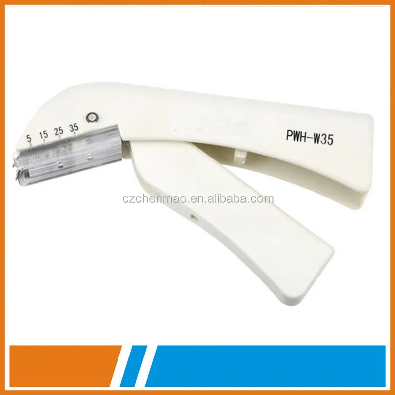 disposable circular stapler with titanium staples