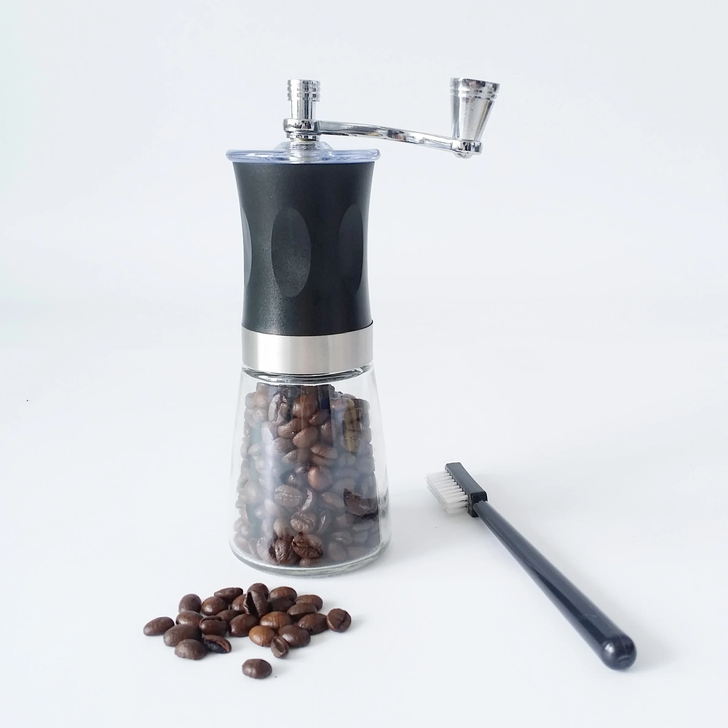 Best Manual Coffee Grinder Hot Sale Coffee Mills with Transparent Chamber