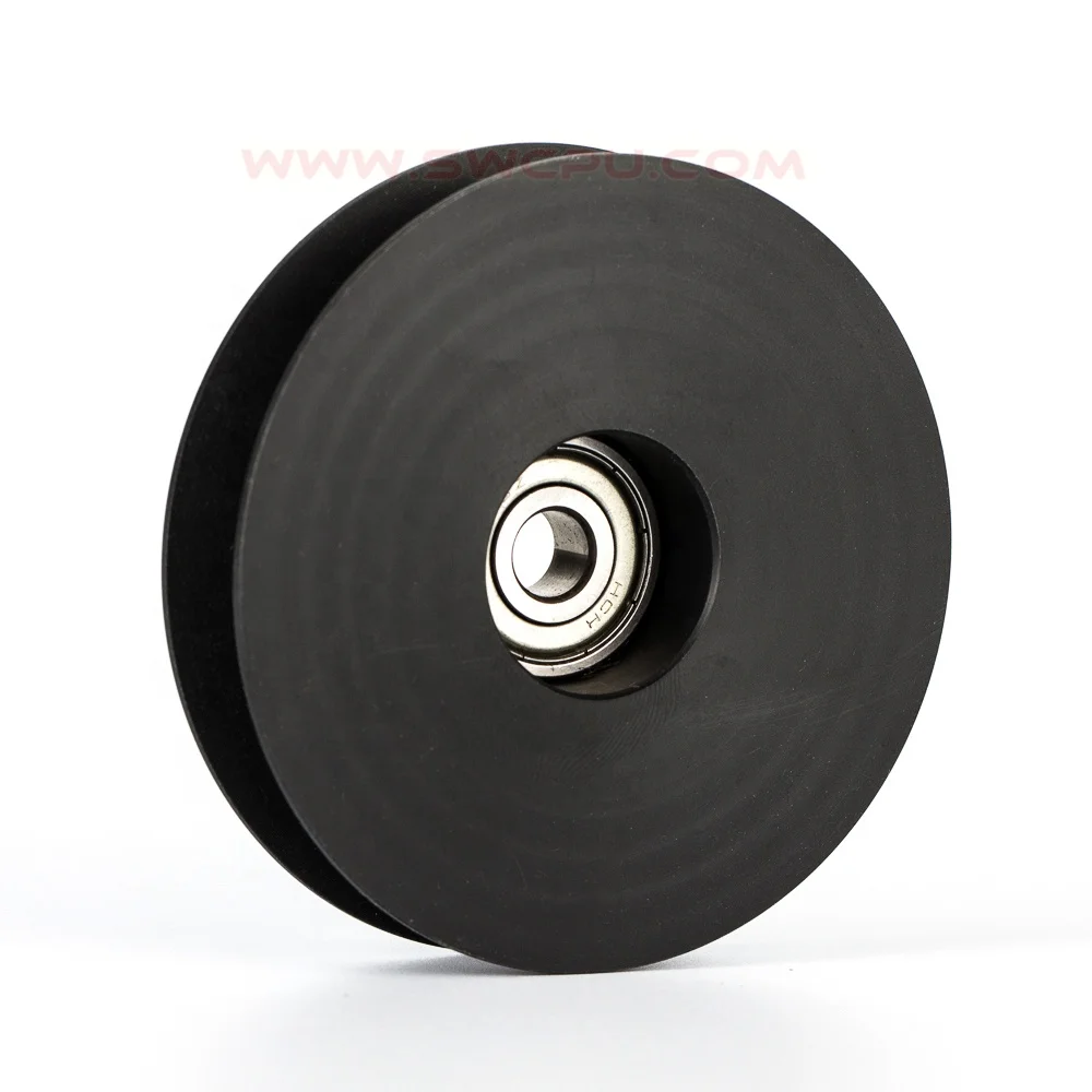 Большое delrin v канавка проволочная веревка нейлоновая пластиковая шестерня