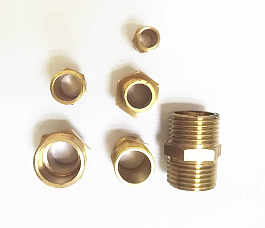 Steel material male connector air hose fittings for nylon air brake tubing
