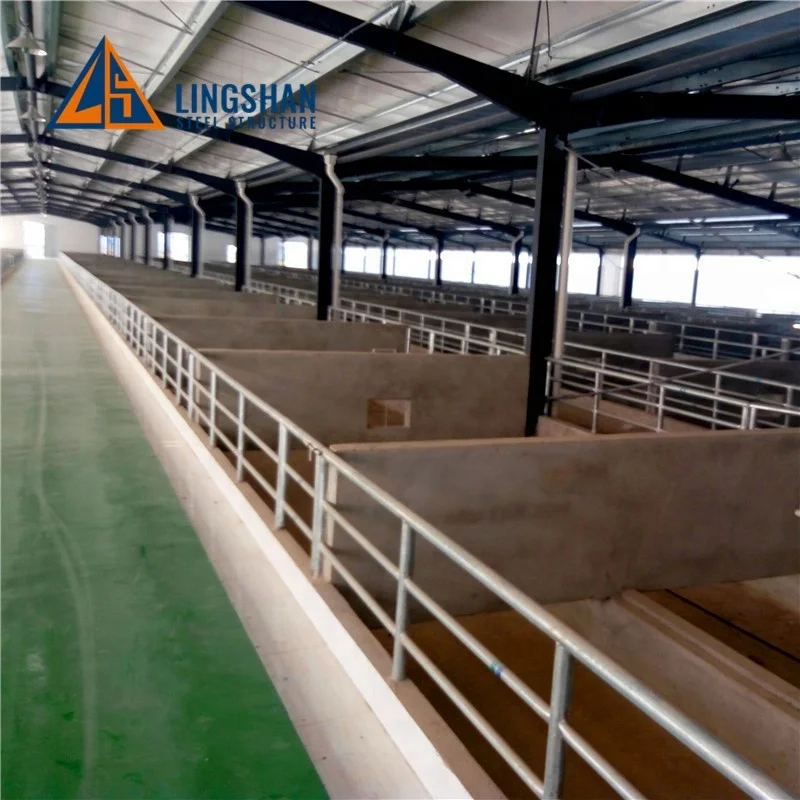 low cost prefabricated steel insulated roof goat sheep shed farming house buildings for sale