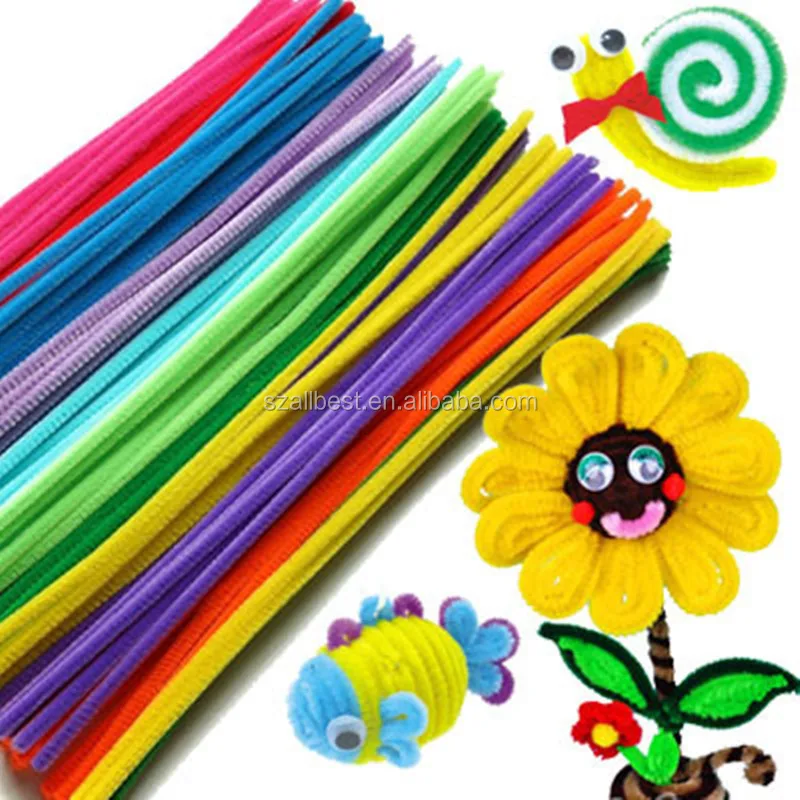 Cheap Pipe Cleaner Chenille Stems for DIY Toy Pipe Cleaner for Decoration