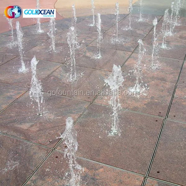 FREE DESIGN Outdoor plaza square public water park children playing dry floor water fountain
