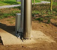 Pneumatic telescopic mast heavy  radio antenna mast tower