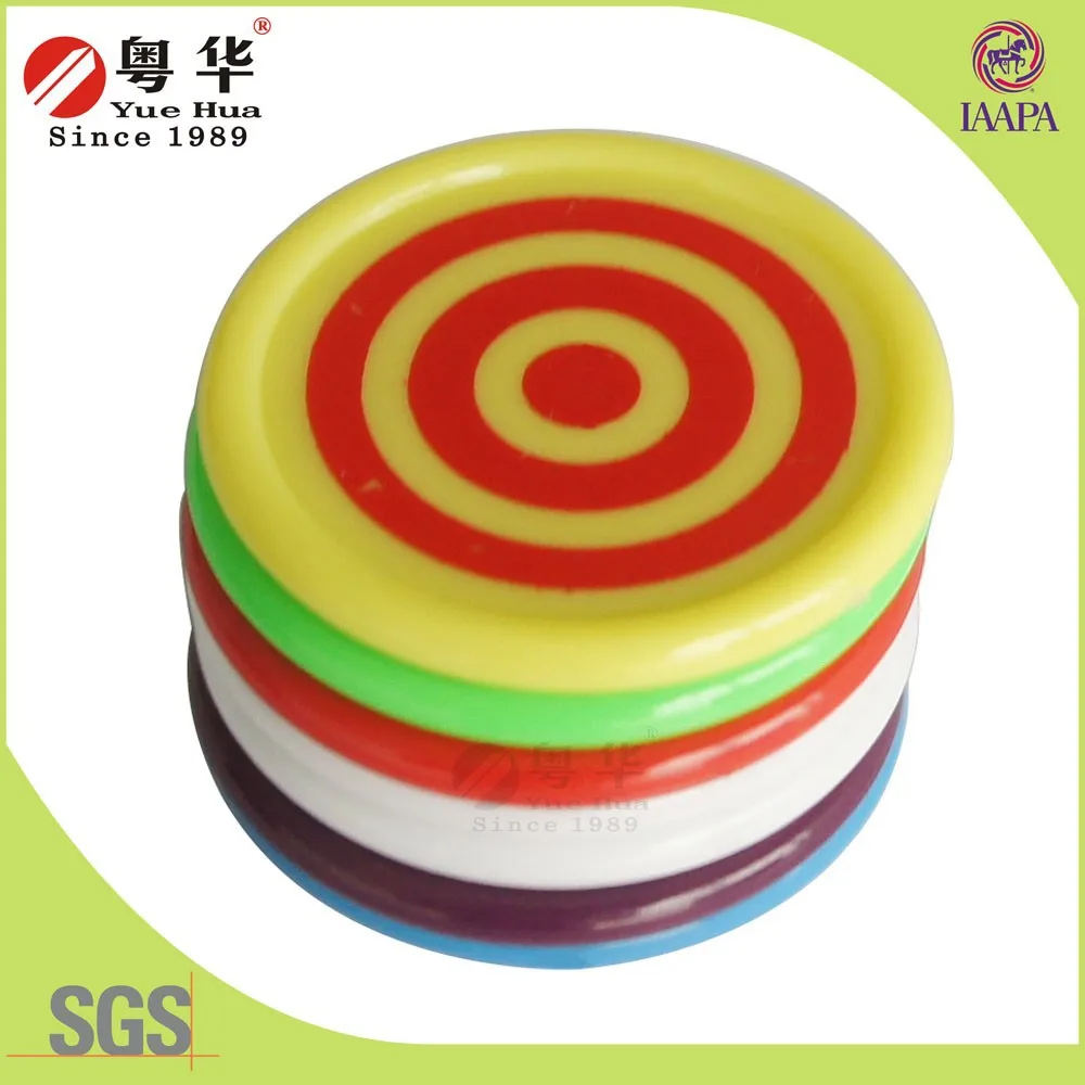 Custom Guangdong Yuehua Colorful Plastic Game Token For Game Machine