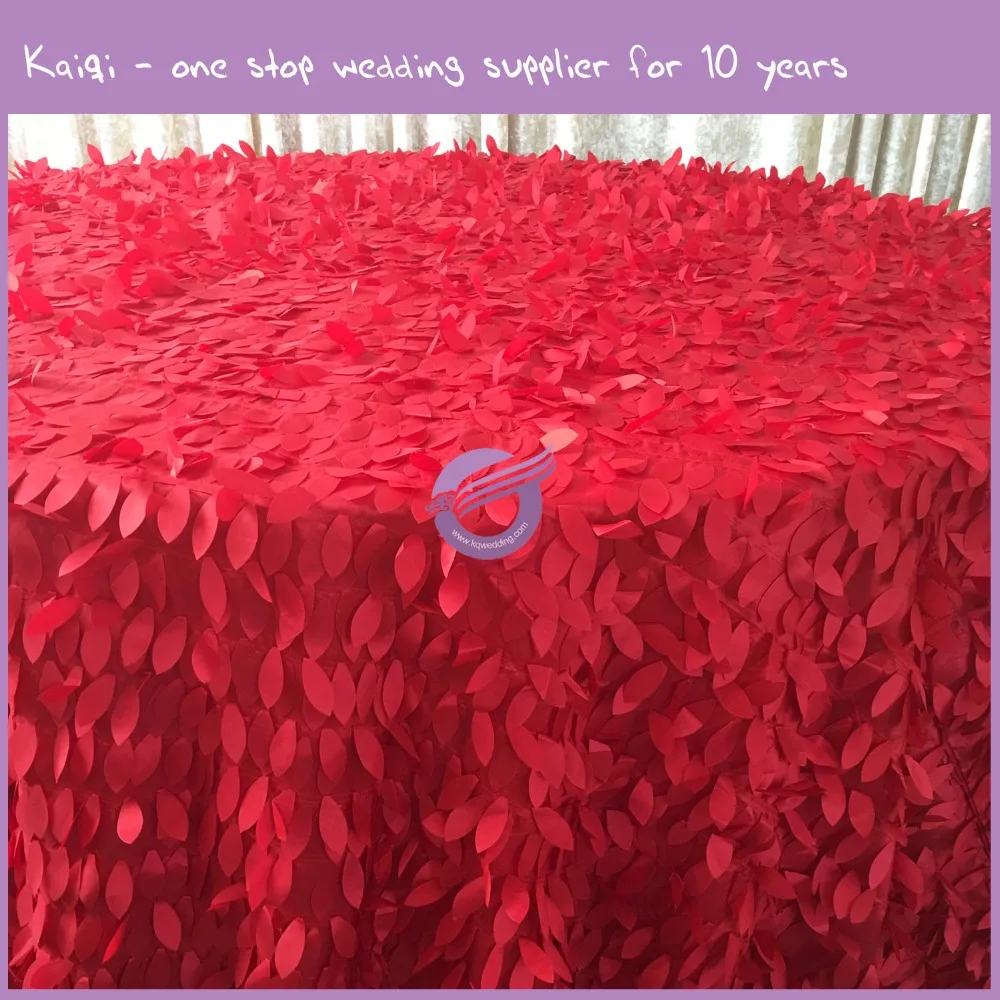 TX17842, золотые свадебные скатерти с вышивкой листьев