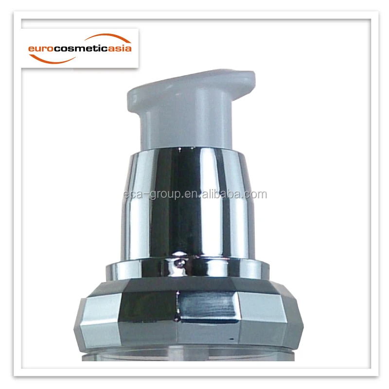 
Stylish cylinder with flat ring collar PETG, SAN, PET airless and lotion bottle 