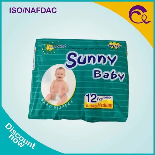 Супер-впитываемость солнечный детские подгузник с 3d охраной утечки защиты