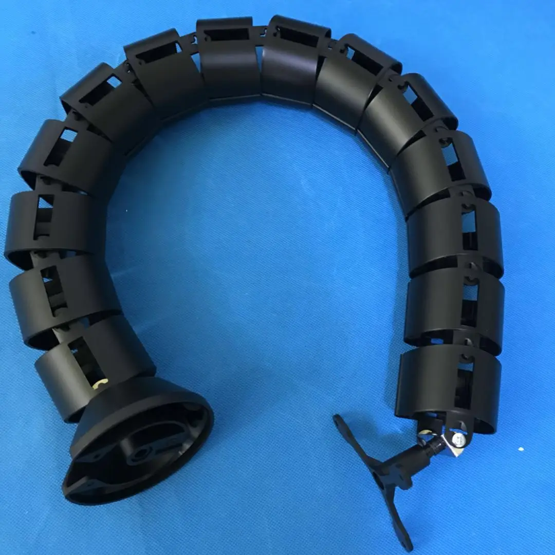 Adjustable 800*60 mm ABS under desk vertical cable management tube wrap wire organizer