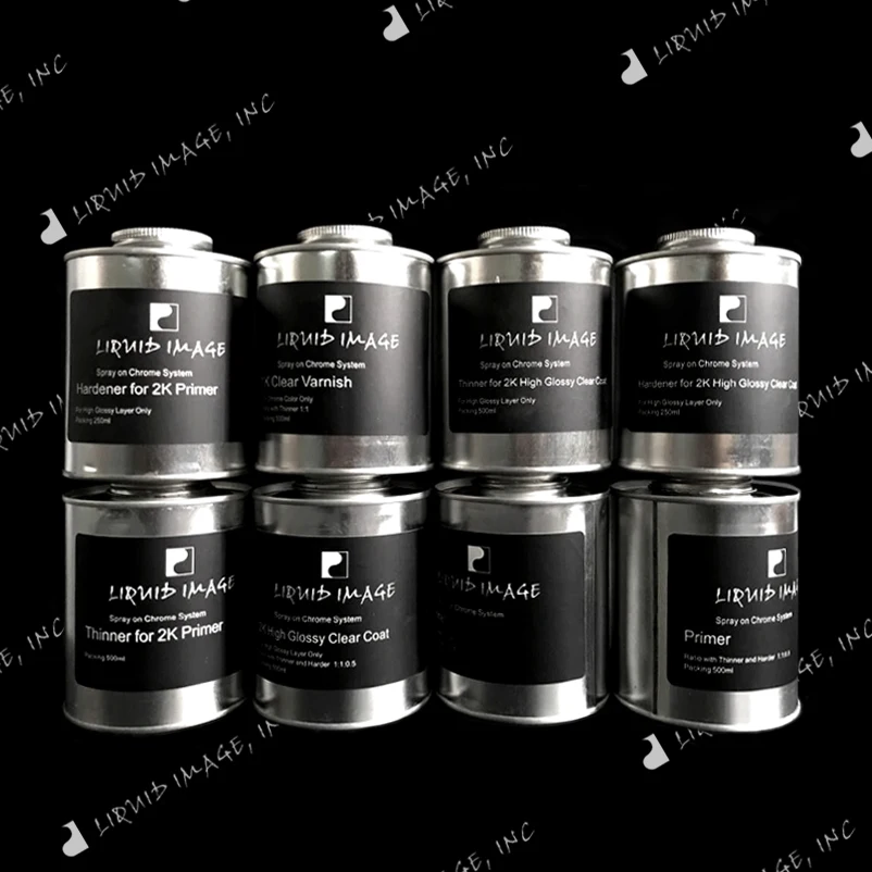 Spray chrome chemicals silver color Nano chrome paint high glossy clear coat