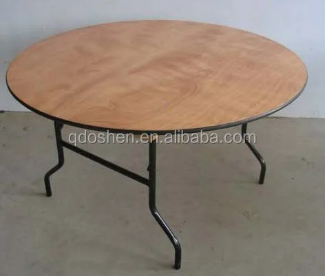 Round Wooden Folding Table