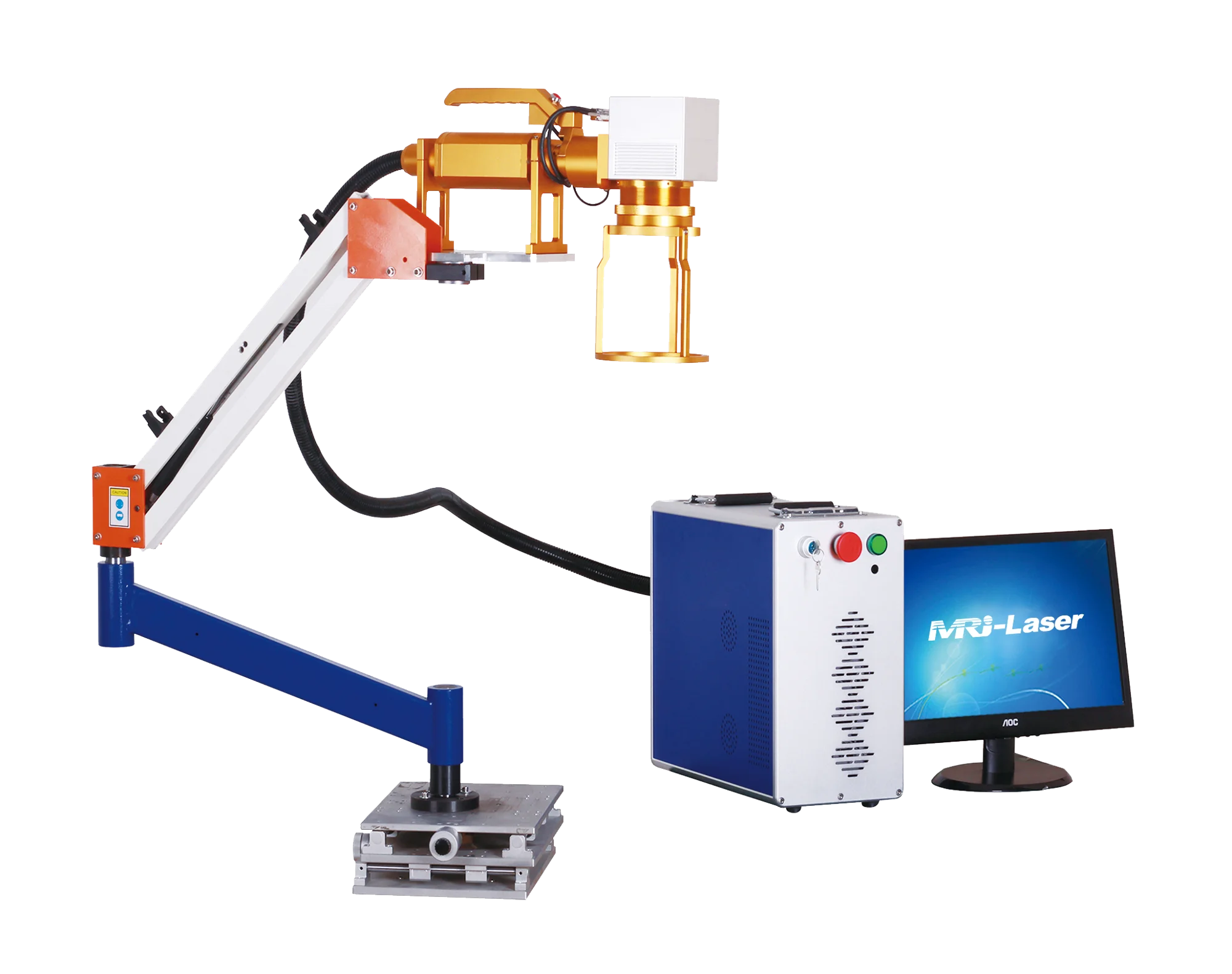 hand held  fiber laser marking machine 10w/20w/30w/50w/100w labelling and engraving