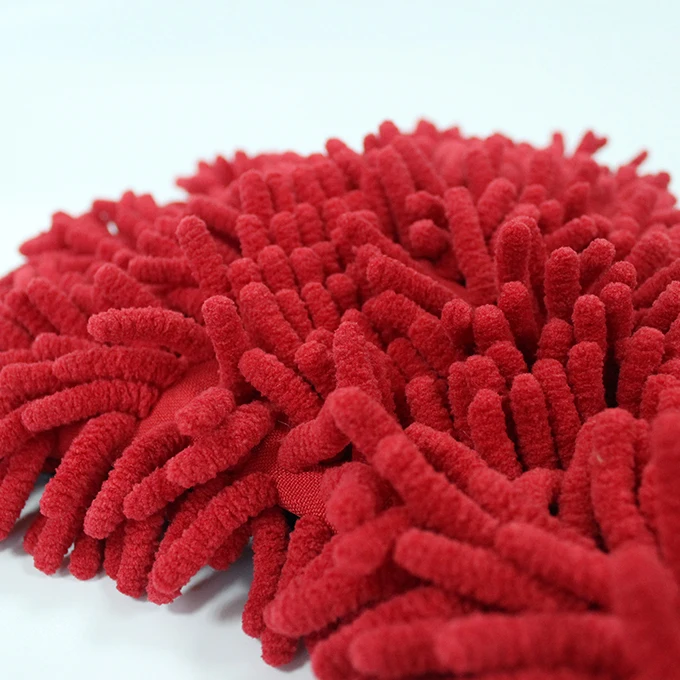 Перчатка для мытья без царапин из синели и микрофибры