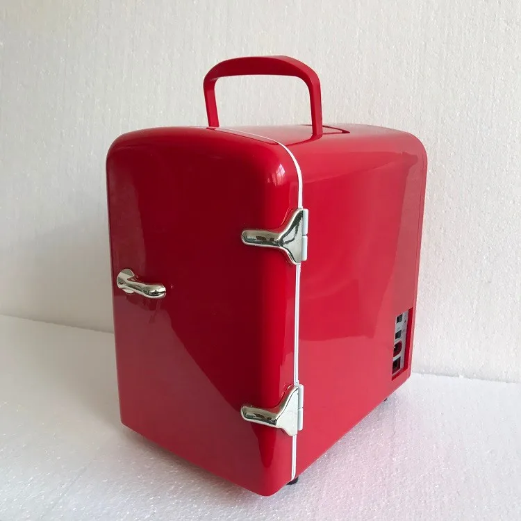 4liters Auto Mini Fridge Car Fridge for Travel 12 Plastic Portable Single Compact 42 Cooler Warmer Veedai or OEM any Color 4L