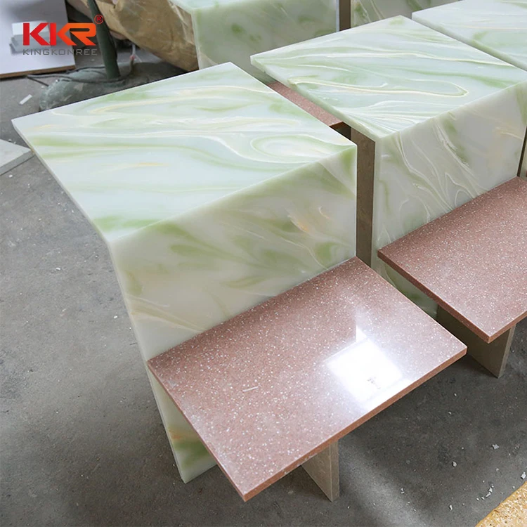 translucent acrylic solid surface  bar countertop restaurant bar counters for sale