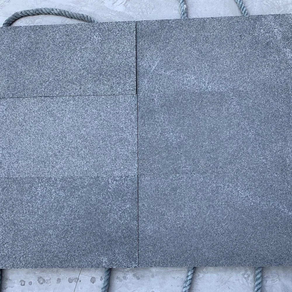 Samistone New G684 Cheap Price Black Driveway Granite Paving Stone