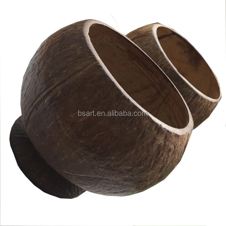 100% Natural Wooden Coconut Shell Cups