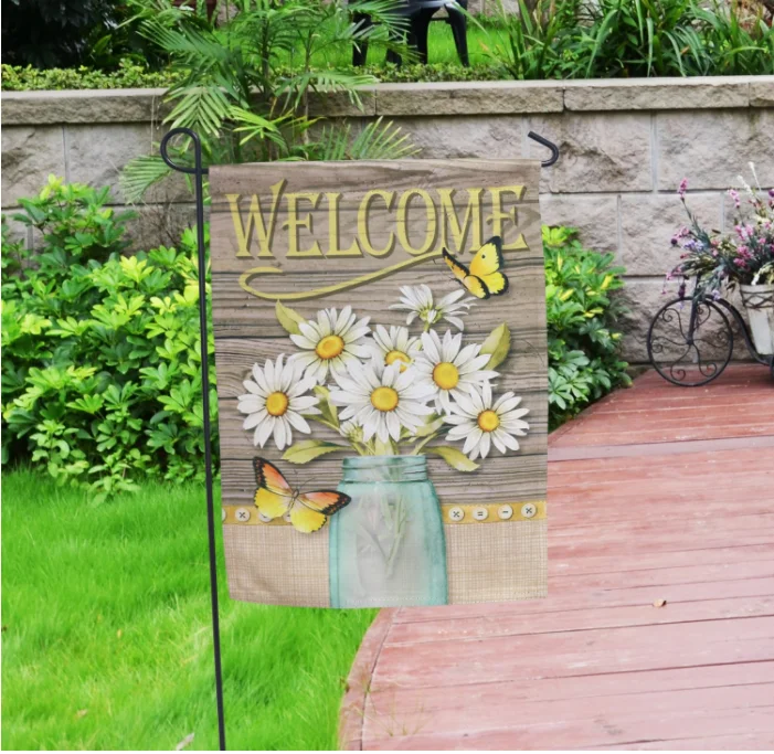 printed garden flags Vertical Double Sided Spring Summer Yard Outdoor Decorative printed garden flag