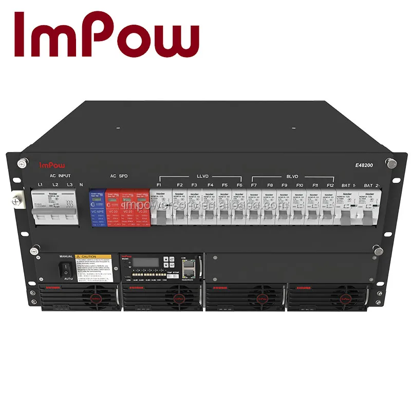 2 U embedded -48V 19' rack telecom power energy system with 2000W rectifier
