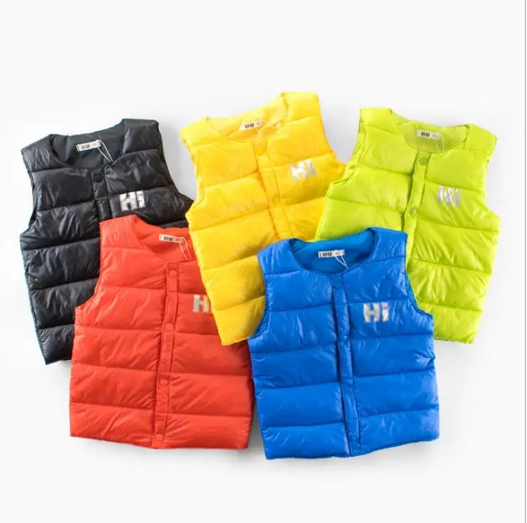 
Wholesale Kids Winter Waistcoat Padding Vest Warm Clothing Boy 