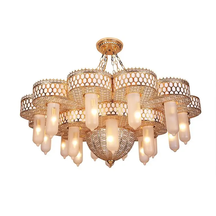 Arabic style muslim project large Iron Mosque chandelier pendant lamp