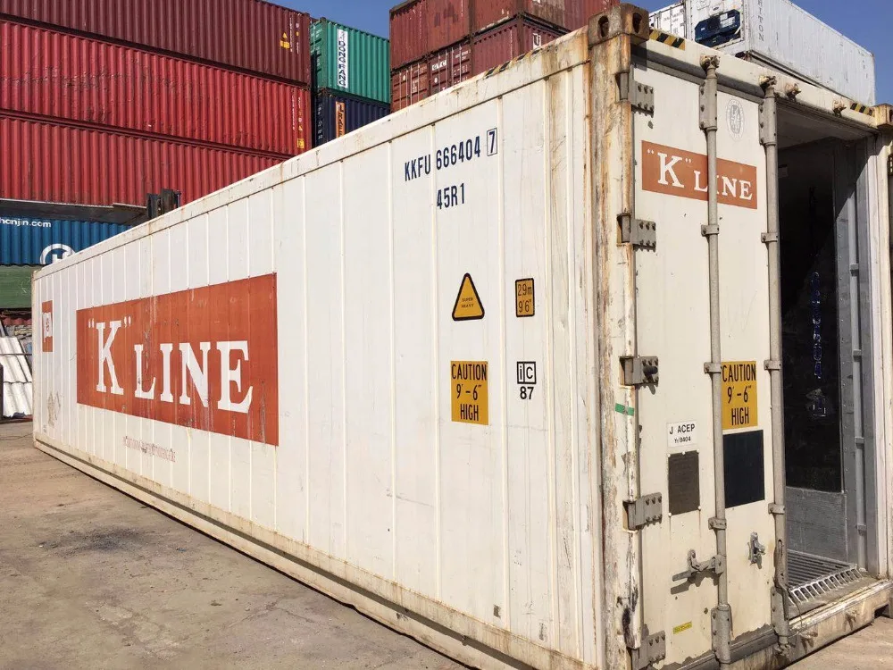 20ft used reefer container for sale with goods
