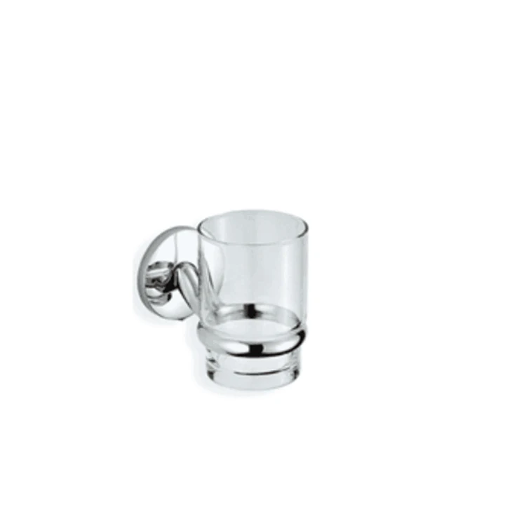Настенный Цинка и Латуни Стекла Одной Чашки Стакан Держатель С Хромированным