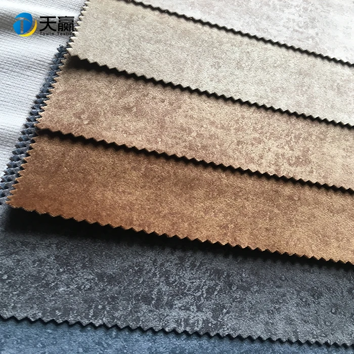 
Hot sale 100%polyester printed warp knitted holland velvet upholstery fabric 