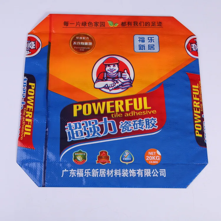 
Bopp laminated pp woven cement bag 20kg Dry mortar valve bag 