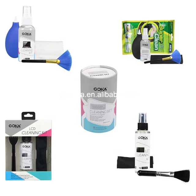 TVs lcd screen spray cleaner keyboard cleaning brush magic gel 5 in 1 computer cleaning kit