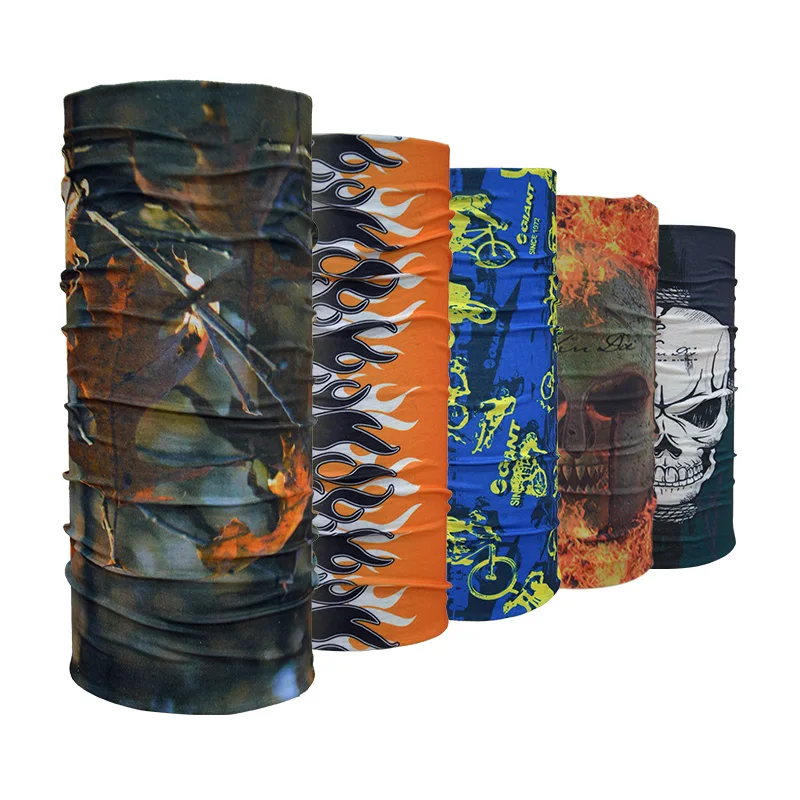 
Рекламный нагрудный шарф из полиэстера с принтом логотипа на заказ, эластичная бандана Пейсли 