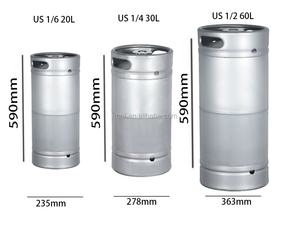 30L American beer keg brewing kegs, with beer extractor tubes valves, for beer