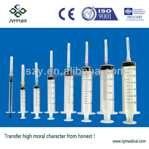 
All sizes sterile disposable syringe 