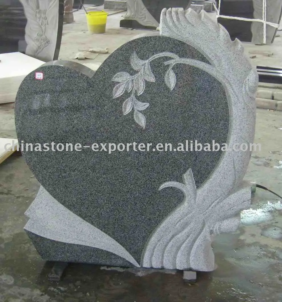 G654 серый гранит памятник чистый камень