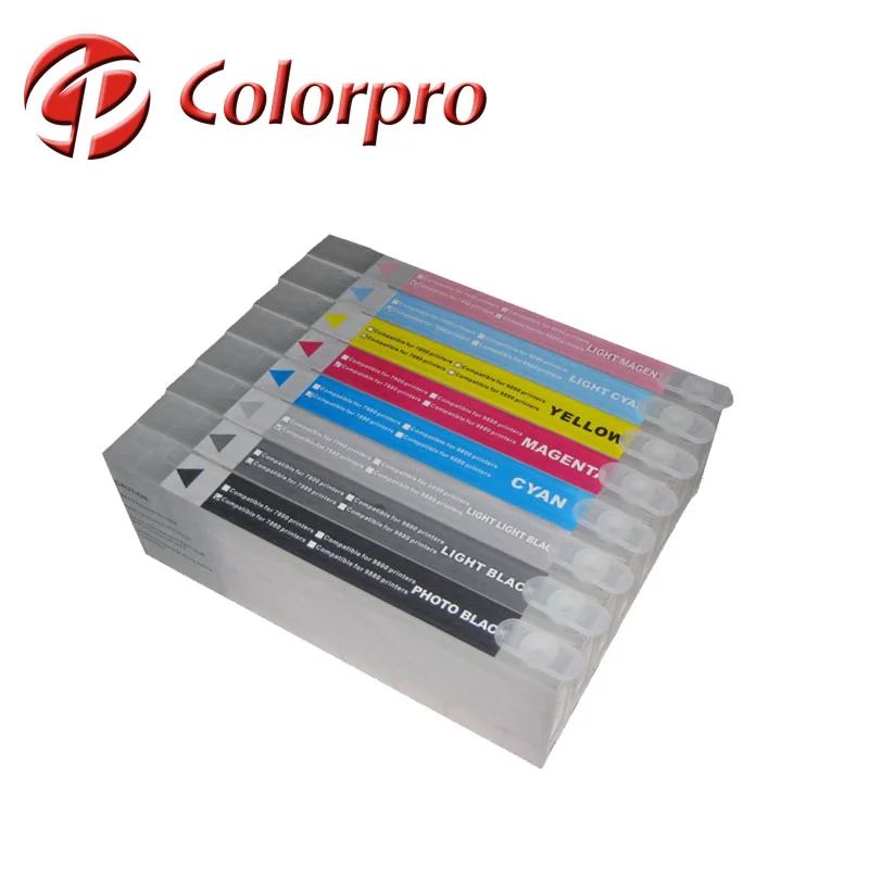 Refillable ink cartridge for Epn 7800 7600 9600 4800 9800 printer