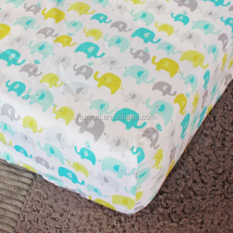100% cotton crib fitted sheet cot bed sheet cartoon bedlinen hot wholesale products american standard size cot mattress cover