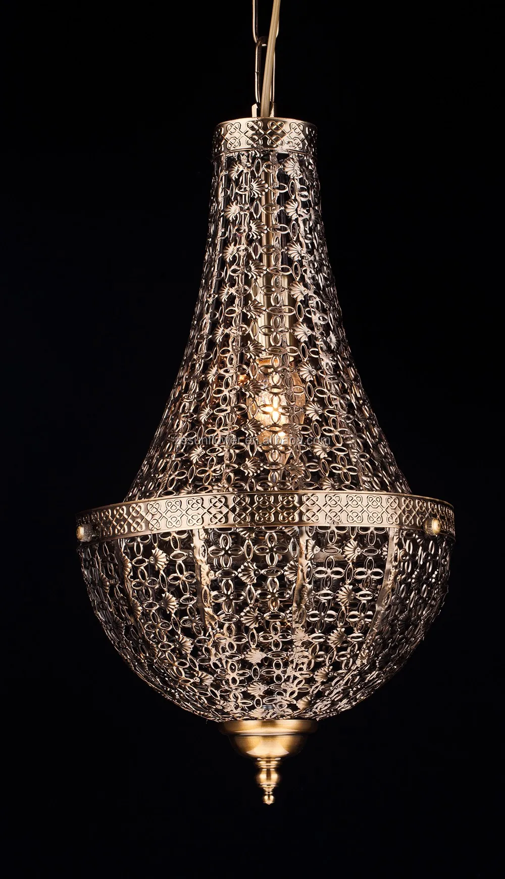 Muslim modern cast iron pendant lamp wrought iron for decorative dinging hall