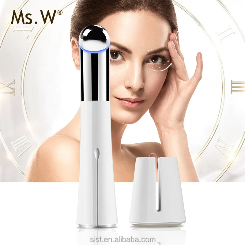 Ms.W Mni Anti Wrinkle Ion Beauty Eye Skin Care Massager Device microcurrent face massage Vibrating Eyebad Remover Machine