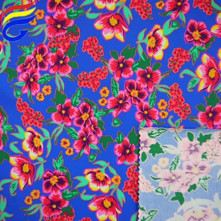 Hot sale digital printed nylon lycra jersey knit fabric flower
