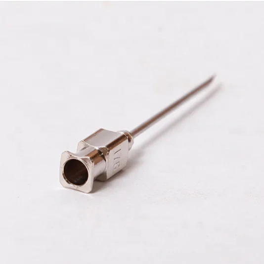 HIGH QUALITY LUER LOCK HYPODERMIC REUSABLE AGUJAS REUSABLE STAINLESS STEEL NEEDLE FOR VETERINARY USE