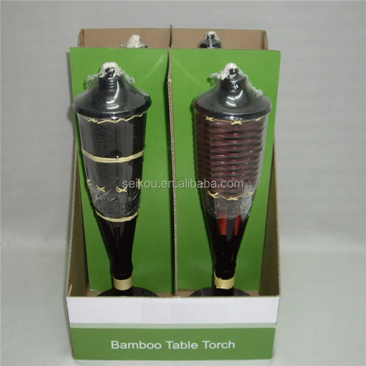 
Bamboo Tiki Tabletop Light Set of 2 