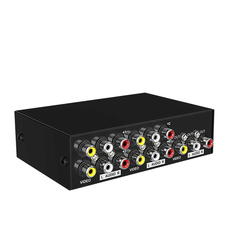 RCA Switch 4 in 1 out, MT-VIKI 1920x1080 4x1 RCA Switcher